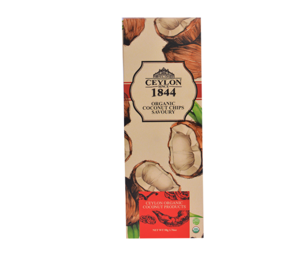 Organic Coconut Chips Savoury | Ceylon Since 1844 - 50.00 g